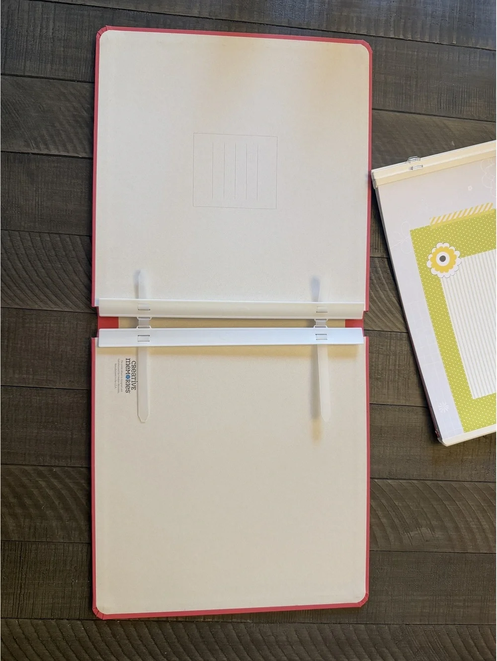 Creative Memories 12x12 scrapbook album with girly/baby girl page inserts